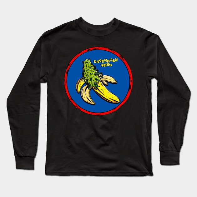 Weed Banana Long Sleeve T-Shirt by Bones